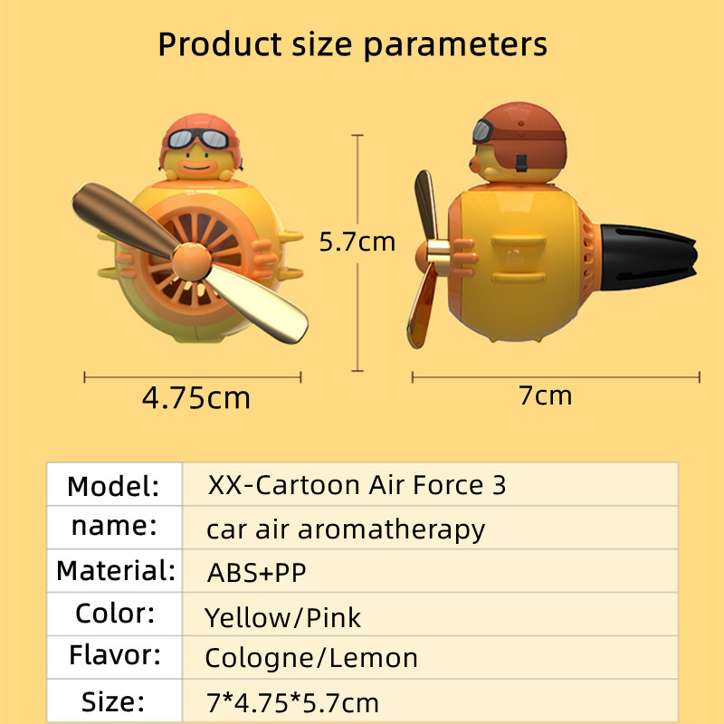 Slatki osvježivač zraka za automobil Cartoon Duck Automatski izlaz zraka Aromaterapijska kopča Difuzor parfema Dekoracija Dodaci za unutrašnjost automobila