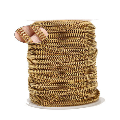 1 metar Zlatni ravni mrežasti lanac od nehrđajućeg čelika 5 mm dvoslojni lančići za žene Narukvica Ogrlica Izrada nakita