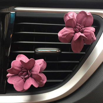 Τρισδιάστατο χειροποίητο κλιπ εξαερισμού λουλουδιών για αποσμητικό αέρα αρώματος αυτοκινήτου InThe Car Fragrance Diffuser Auto διακοσμητικό αξεσουάρ για κορίτσια