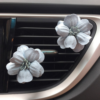 Τρισδιάστατο χειροποίητο κλιπ εξαερισμού λουλουδιών για αποσμητικό αέρα αρώματος αυτοκινήτου InThe Car Fragrance Diffuser Auto διακοσμητικό αξεσουάρ για κορίτσια