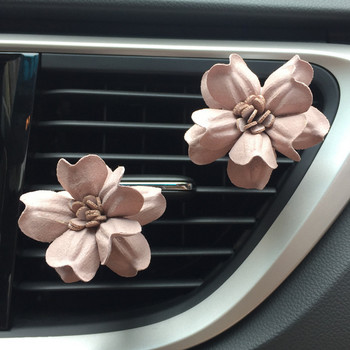 3D ръчно изработена щипка за отдушник за цветя за парфюм за кола Освежител за въздух InThe Car Diffuser за аромати Автомобилен интериорен декор аксесоар за момичета