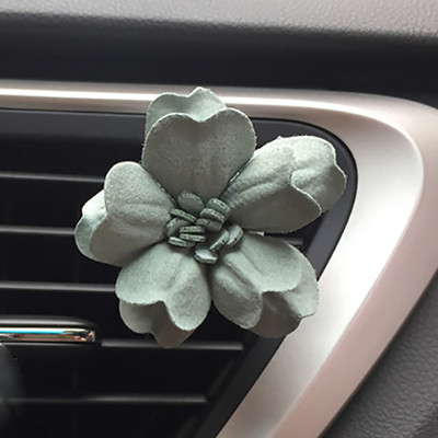 Clip de aerisire cu flori lucrate manual 3D pentru odorizant de parfum pentru masina Difuzor de parfum pentru masina Accesoriu de decor interior auto pentru fete