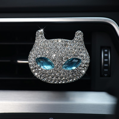 Automašīnu gaisa atsvaidzinātājs Smaržas Sieviešu Rhinestones Bling Auto Aksesuāri Interjers Sieviete Auto Dekorācija Garša Panda Cross Pūce Lapsa Gulbis
