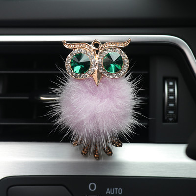 Automašīnu gaisa atsvaidzinātājs Smaržas Sieviešu Rhinestones Bling Auto Aksesuāri Interjers Sieviete Auto Dekorācija Garša Panda Cross Pūce Lapsa Gulbis