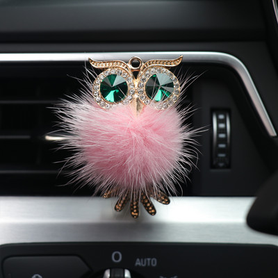 Automašīnu gaisa atsvaidzinātājs Smaržas Sieviešu Rhinestones Bling Auto Aksesuāri Interjers Sieviete Auto Dekorācija Garša Panda Cross Pūce Lapsa Gulbis