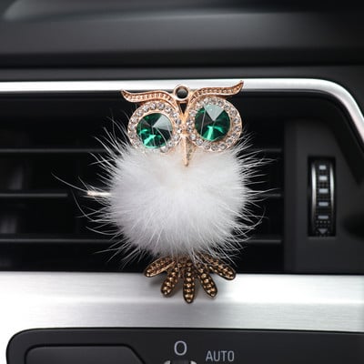 Automašīnu gaisa atsvaidzinātājs Smaržas Sieviešu Rhinestones Bling Auto Aksesuāri Interjers Sieviete Auto Dekorācija Garša Panda Cross Pūce Lapsa Gulbis