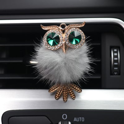 Automašīnu gaisa atsvaidzinātājs Smaržas Sieviešu Rhinestones Bling Auto Aksesuāri Interjers Sieviete Auto Dekorācija Garša Panda Cross Pūce Lapsa Gulbis