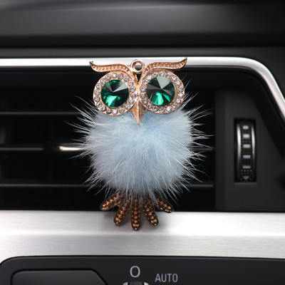 Automašīnu gaisa atsvaidzinātājs Smaržas Sieviešu Rhinestones Bling Auto Aksesuāri Interjers Sieviete Auto Dekorācija Garša Panda Cross Pūce Lapsa Gulbis