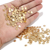 20 komada okruglog zlata/ružičastog zlata od nehrđajućeg čelika s utisnutim praznim oznakama za pse, privjescima 6 mm/8 mm/10 mm DIY narukvica s šarmom Nakit