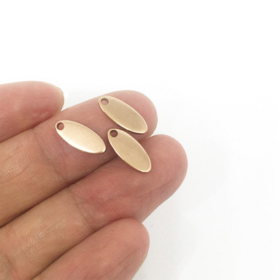 20 komada okruglog zlata/ružičastog zlata od nehrđajućeg čelika s utisnutim praznim oznakama za pse, privjescima 6 mm/8 mm/10 mm DIY narukvica s šarmom Nakit