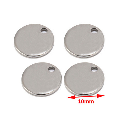 20 komada okruglog zlata/ružičastog zlata od nehrđajućeg čelika s utisnutim praznim oznakama za pse, privjescima 6 mm/8 mm/10 mm DIY narukvica s šarmom Nakit