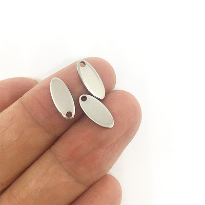 20 komada okruglog zlata/ružičastog zlata od nehrđajućeg čelika s utisnutim praznim oznakama za pse, privjescima 6 mm/8 mm/10 mm DIY narukvica s šarmom Nakit