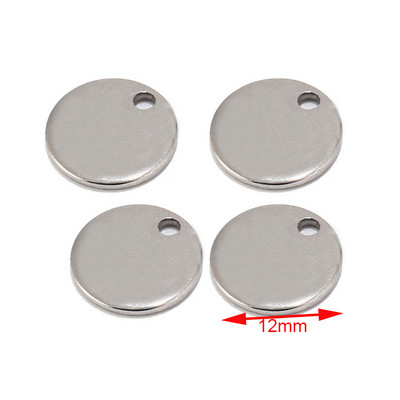 20 komada okruglog zlata/ružičastog zlata od nehrđajućeg čelika s utisnutim praznim oznakama za pse, privjescima 6 mm/8 mm/10 mm DIY narukvica s šarmom Nakit