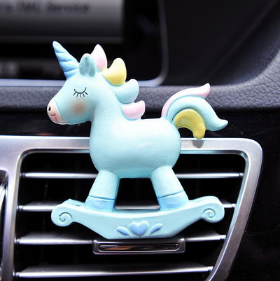 Clip de parfum pentru priză de aer cu unicorn Nou Creativ pentru mașină de ieșire pentru aer condiționat Accesorii pentru mașină din rășină ecologică