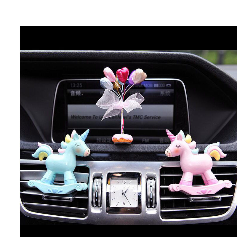 Clip de parfum pentru priză de aer cu unicorn Nou Creativ pentru mașină de ieșire pentru aer condiționat Accesorii pentru mașină din rășină ecologică