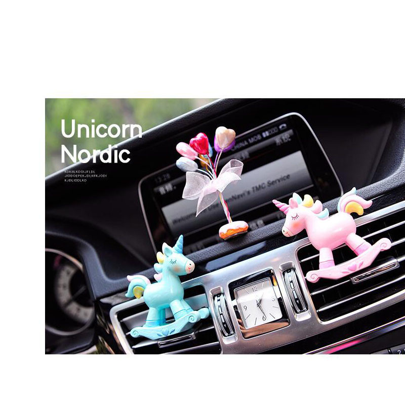 Clip de parfum pentru priză de aer cu unicorn Nou Creativ pentru mașină de ieșire pentru aer condiționat Accesorii pentru mașină din rășină ecologică