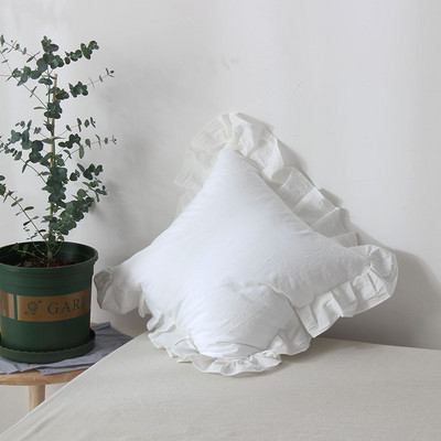 Ins bijela europska jastučnica s volanima 100% pamuk jastučnica Princess style Home Decor Posteljina Jastučnica Jastuk za kauč