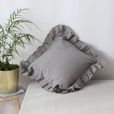 Ins bijela europska jastučnica s volanima 100% pamuk jastučnica Princess style Home Decor Posteljina Jastučnica Jastuk za kauč