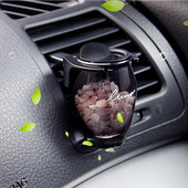 Difuzor cu clemă de aerisire cu parfum de zeolit Odorizant de interior pentru mașină Borcan de sticlă cu aromă Accesoriu auto Lămâie Iasomie Parfum de ocean