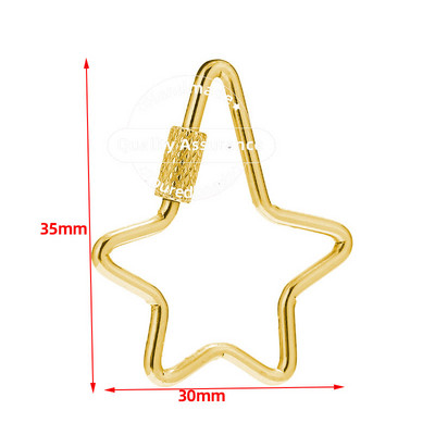 4 τμχ Γούρι με βίδα από ανοξείδωτο ατσάλι που κλειδώνει Καρδιά Οβάλ Σχήμα Γούρια Σύνδεσμος Χαλαρός σύνδεσμος για κοσμήματα DIY