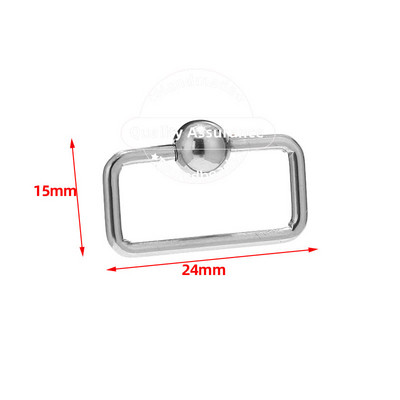 4 τμχ Γούρι με βίδα από ανοξείδωτο ατσάλι που κλειδώνει Καρδιά Οβάλ Σχήμα Γούρια Σύνδεσμος Χαλαρός σύνδεσμος για κοσμήματα DIY