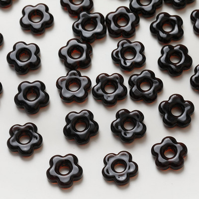15,8 mm-es virággyöngyös üveg kiváló minőségű, kézzel készített színes lámpatest barkács ékszer készítés karkötő nyaklánc