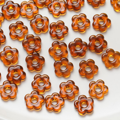 15,8 mm-es virággyöngyös üveg kiváló minőségű, kézzel készített színes lámpatest barkács ékszer készítés karkötő nyaklánc