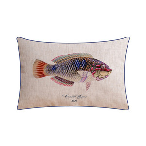 Padjapüür merevetikad meritäht linane padi kalapadi vöökoht, kodu dekoratiivne diivan