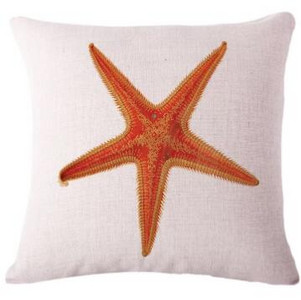 Padjapüür merevetikad meritäht linane padi kalapadi vöökoht, kodu dekoratiivne diivan