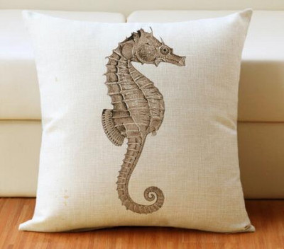 Padjapüür merevetikad meritäht linane padi kalapadi vöökoht, kodu dekoratiivne diivan