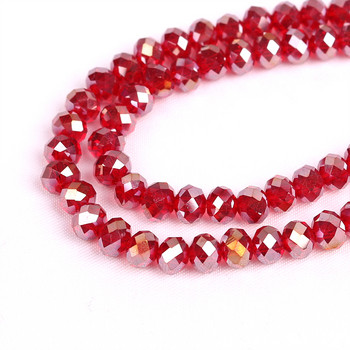 2/3/4/6/8/10/12MM Чешки Rondelle AB Beaded Китай бижута Crystal Glass Faceted Loose Beads за Направи си сам Изработка Beadswork на едро