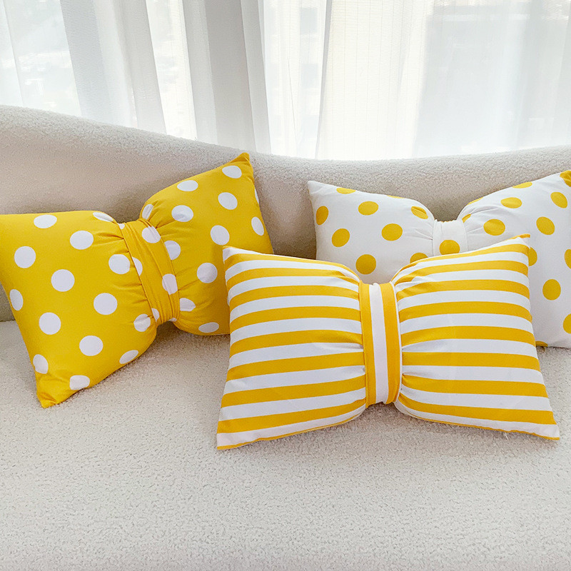 33X50cm slatka mašna jastučnica ukrasni kauč jastuk oko struka jastučnica jastučnica pruge valovita točka jastučnica kućna spavaonica djevojačka soba dekor