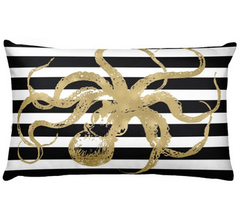 Северен океан Дигитално отпечатана калъфка за талия Декорация на домашни възглавници Almofadas Decorativas Para Диван Възглавница 50*30см