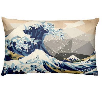 Nordic Ocean digitális nyomtatott derékpárnahuzat otthoni párnák dekoráció Almofadas Decorativas para kanapé párna 50*30cm