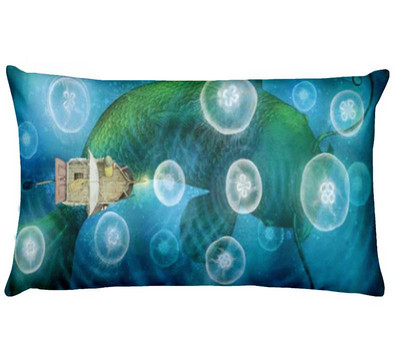Nordic Ocean digitális nyomtatott derékpárnahuzat otthoni párnák dekoráció Almofadas Decorativas para kanapé párna 50*30cm