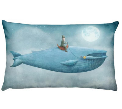 Nordic Ocean digitális nyomtatott derékpárnahuzat otthoni párnák dekoráció Almofadas Decorativas para kanapé párna 50*30cm