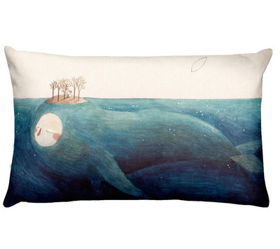 Nordic Ocean digitális nyomtatott derékpárnahuzat otthoni párnák dekoráció Almofadas Decorativas para kanapé párna 50*30cm