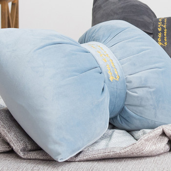 Nordic Bow Възглавница Масивни кадифени възглавници Възглавница за диван Офис възглавници Bows Cushion Home Decor Cojines Cadeira Gamer Подушка