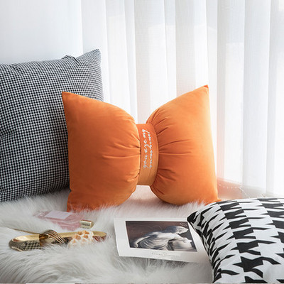 Nordijski jastuk za mašne Jastuci od punog baršuna Jastuk za kauč Uredski jastuci Jastuk za mašne Kućni dekor Cojines Cadeira Gamer Poduška