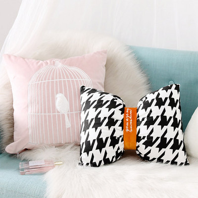 Nordijski jastuk za mašne Jastuci od punog baršuna Jastuk za kauč Uredski jastuci Jastuk za mašne Kućni dekor Cojines Cadeira Gamer Poduška