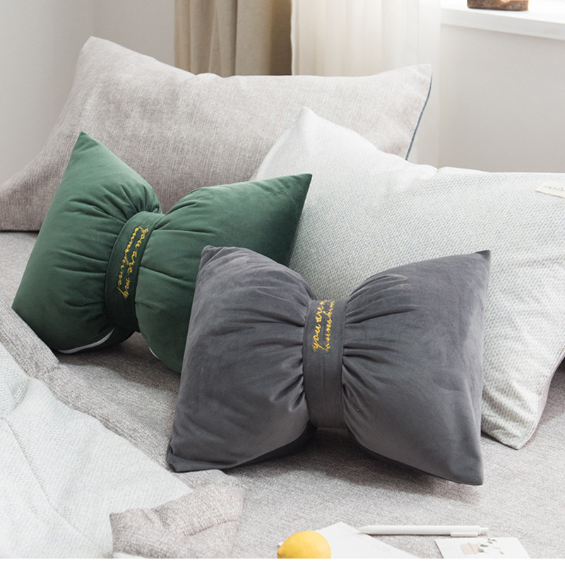 Nordijski jastuk za mašne Jastuci od punog baršuna Jastuk za kauč Uredski jastuci Jastuk za mašne Kućni dekor Cojines Cadeira Gamer Poduška