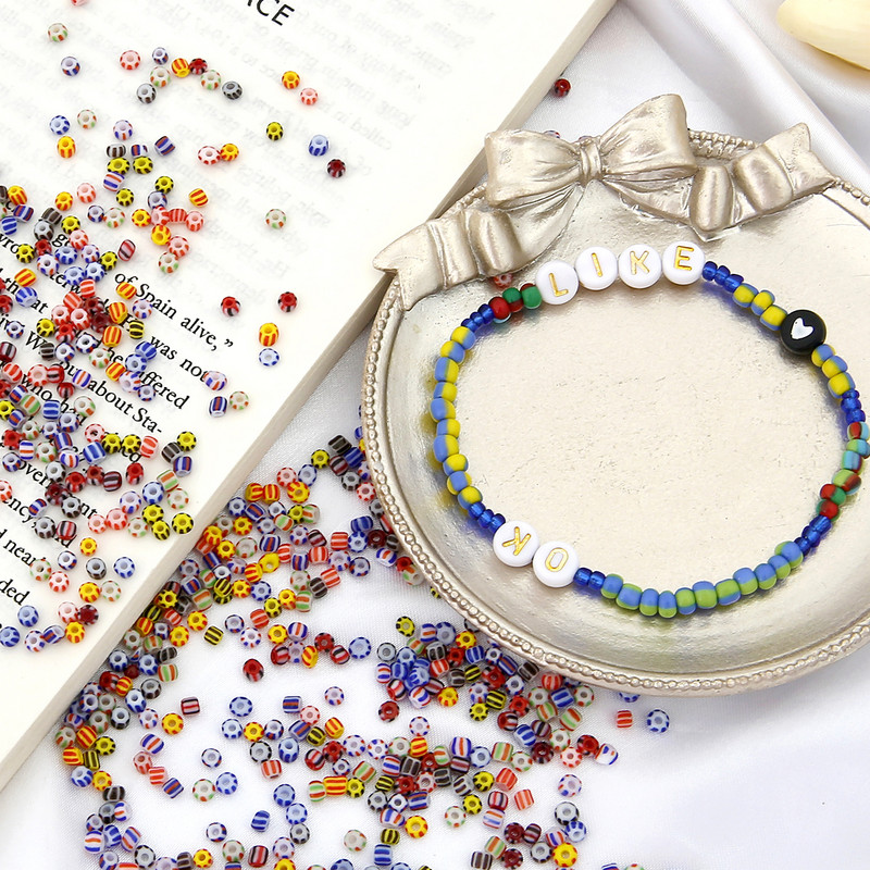 3 mm, 650 kom. Austrijska okrugla perla od lubenice, 20 stilova, 4/8 navoja, odstojnik za sjeme od češkog stakla. DIY perle za dječje dodatke za izradu nakita