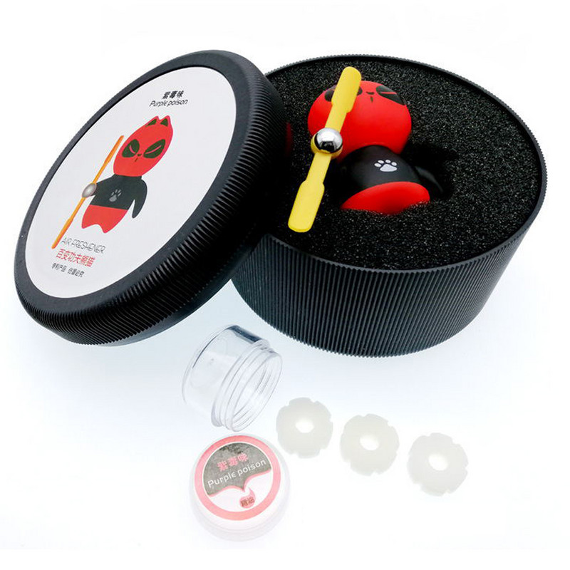 Odorizant pentru mașină Panda Panda Elice rotative Ieșire Parfum Design magnetic Accesorii auto Parfum interior difuz