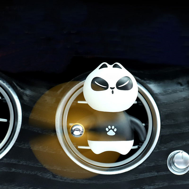 Odorizant pentru mașină Panda Panda Elice rotative Ieșire Parfum Design magnetic Accesorii auto Parfum interior difuz