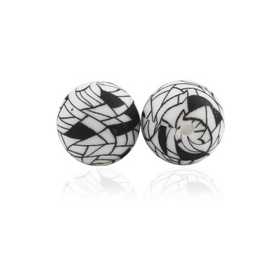 Szilikon gyöngyök 10db Leopárdmintás 12mm/15mm Baba Fog fogzás Gyöngyök Nyakkendőfesték barkács ékszer BPA mentes cumi klip készítés