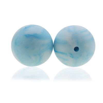 Szilikon gyöngyök 10db Leopárdmintás 12mm/15mm Baba Fog fogzás Gyöngyök Nyakkendőfesték barkács ékszer BPA mentes cumi klip készítés