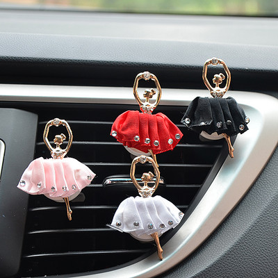 1 set Creative Diamond Flower Air Outlet Aromatherapy Clip Osvježivač zraka za automobil Čvrsti difuzor parfema Bow Decro Clips Dodaci