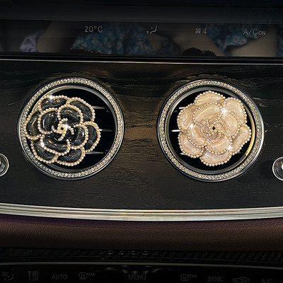 1 set Creative Diamond Flower Air Outlet Aromatherapy Clip Osvježivač zraka za automobil Čvrsti difuzor parfema Bow Decro Clips Dodaci