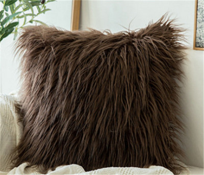 Μαλακό γούνινο βελούδινο κάλυμμα μαξιλαριού σπιτιού Διακόσμηση μαξιλαριού Καλύμματα σαλονιού Καναπές κρεβατοκάμαρας Διακοσμητική μαξιλαροθήκη 43x43cm δασύτριχο χνουδωτό κάλυμμα