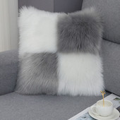 Jastučnica od umjetnog krzna, jastučnica u boji slatkiša za sofu, auto, kućna ukrasna jastučnica, jastučnica, ukras za dom